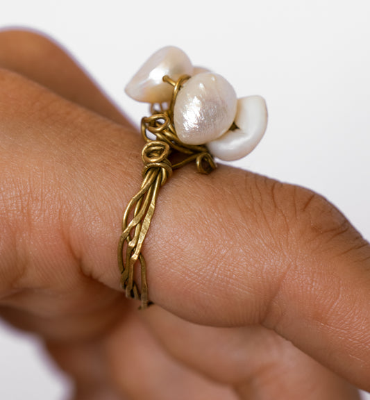 Pearl Cluster Ring — One-of-a-Kind